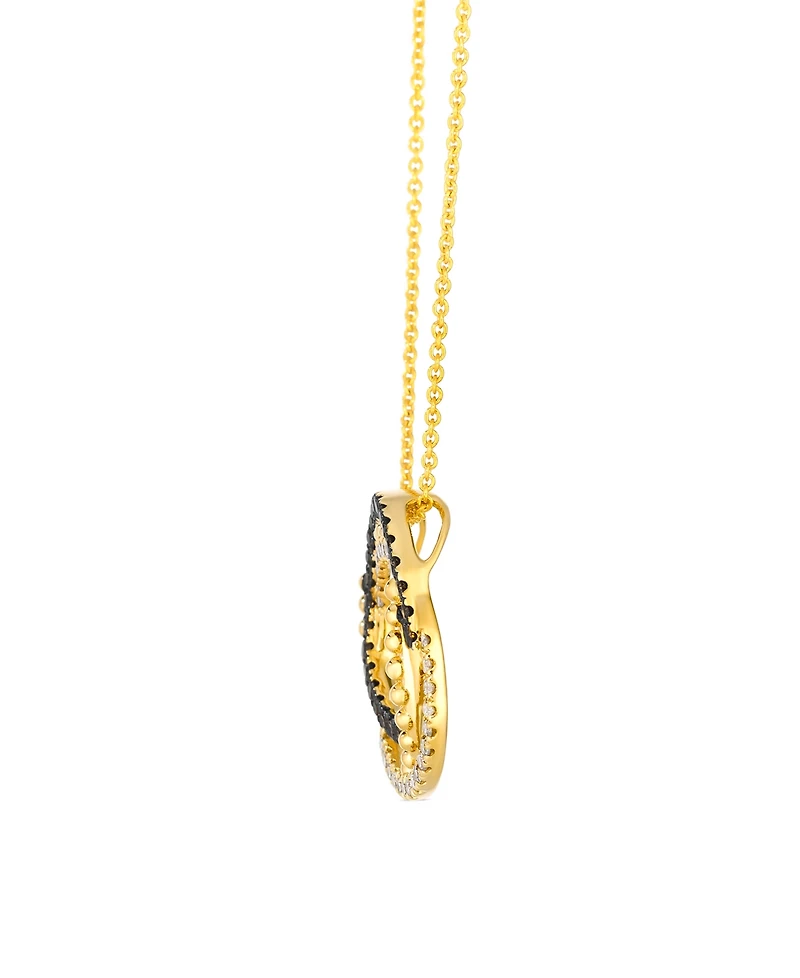 Le Vian Chocolate Diamond (0.17 ct. t.w.) and Nude Diamond (0.13 ct. t.w.) Pendant Necklace in 14k Honey Gold