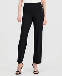 Anne Klein Women's High-Rise Pull-On Pants