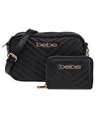 Bebe Women's Tyler Camera Crossbody Bag with Wallet