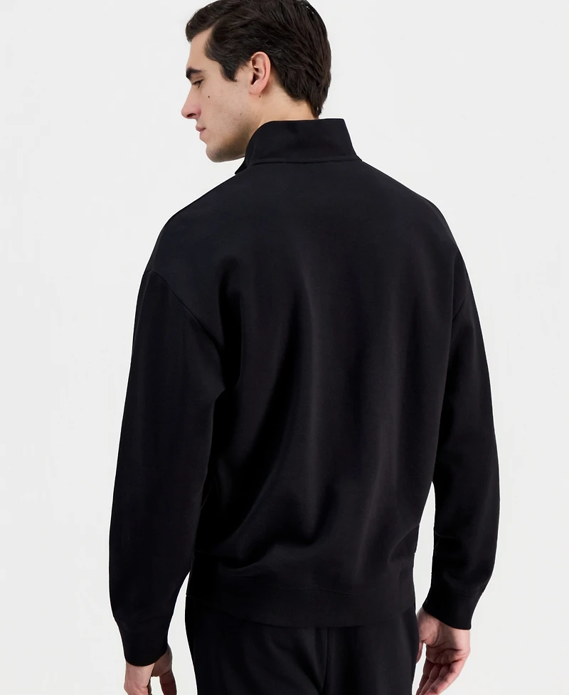 Hugo Boss Men's Durty Relaxed-Fit Half-Zip Sweatshirt