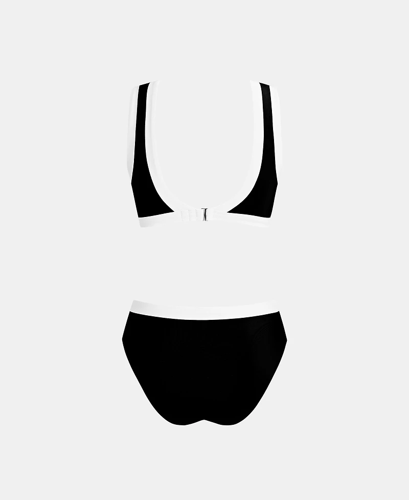 Cupshe Women's Chic Colorblock Cutout Monokini Swimsuit