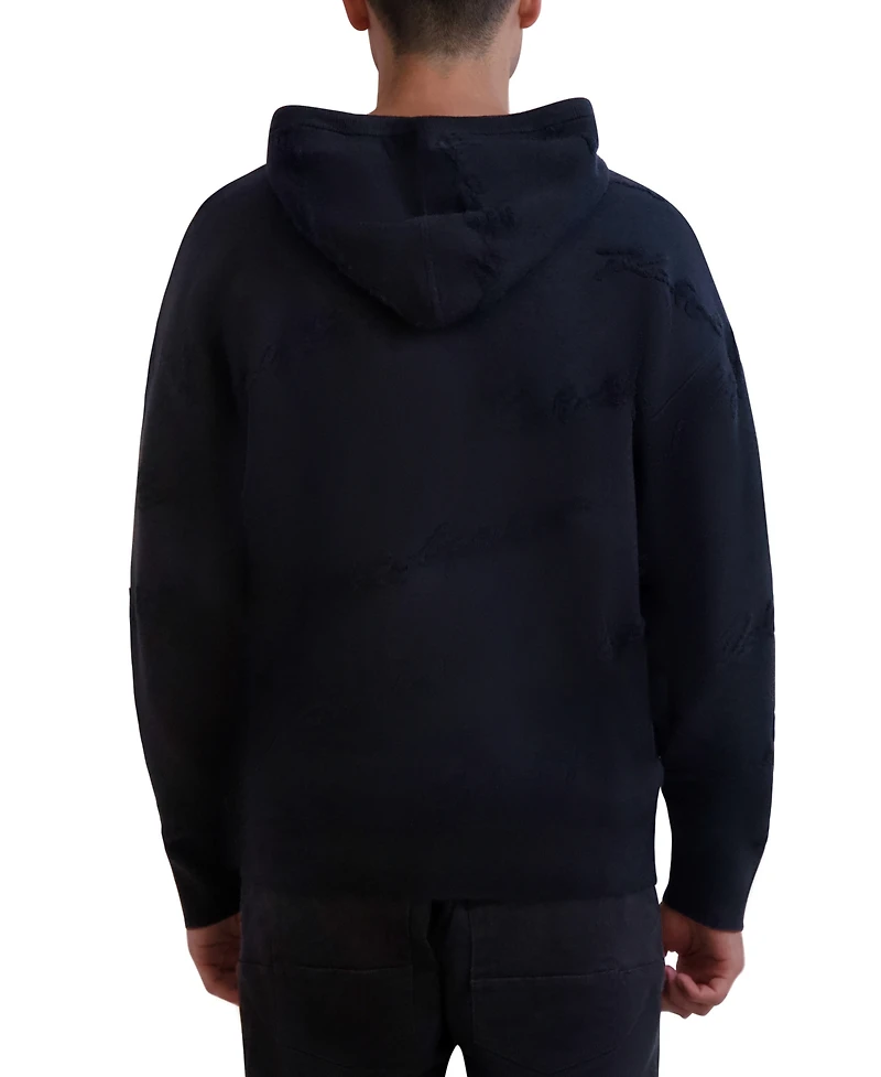 Karl Lagerfeld Paris Men's Regular-Fit Hoodie Sweater