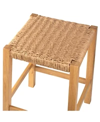 Alaterre Furniture 24" Wood Newport Counter Height Bar Stool