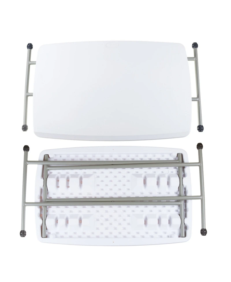 Everyday Home 30" Plastic Adjustable Folding Table