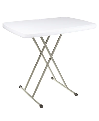 Everyday Home 30" Plastic Adjustable Folding Table