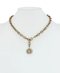 Patricia Nash Gold Plated Coin Pendant Necklace