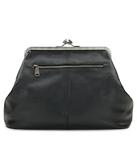 Patricia Nash Vivienne Kisslock Leather Crossbody Bag