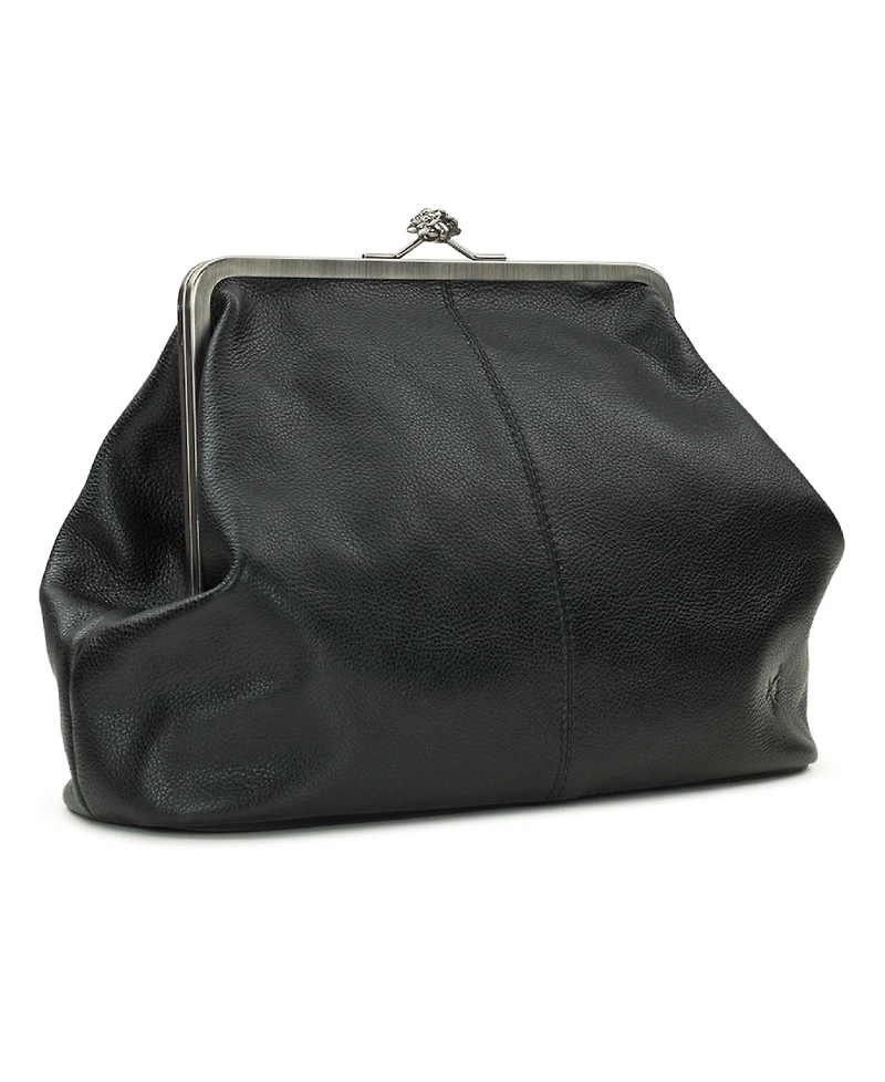 Patricia Nash Vivienne Kisslock Leather Crossbody Bag