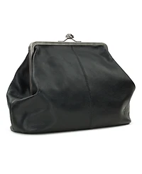 Patricia Nash Vivienne Kisslock Leather Crossbody Bag