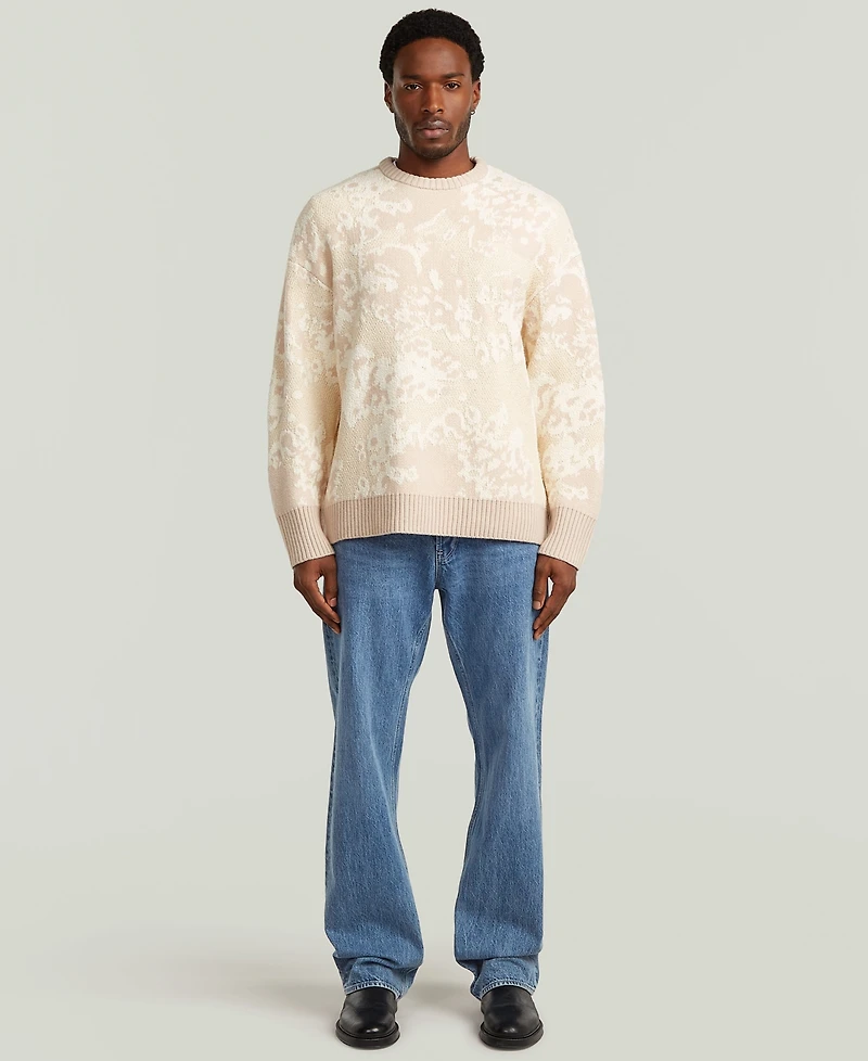 G-Star Raw Men's Camo Jacquard Knit Sweater