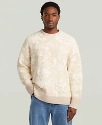 G-Star Raw Men's Camo Jacquard Knit Sweater