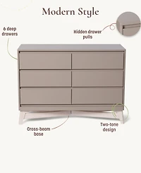 Little Seeds Baby Neutral Pala 6-Drawer Dresser