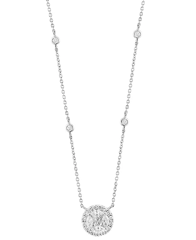 Effy Collection Diamond Pendant Necklace (1-1/10 ct. t.w.) in 14k White Gold