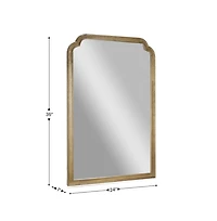 Emma+Oliver Julien Wall Mirror with Solid Wood Frame and Silver Backed Glass for Clarity for Entryways, Dining Rooms & More