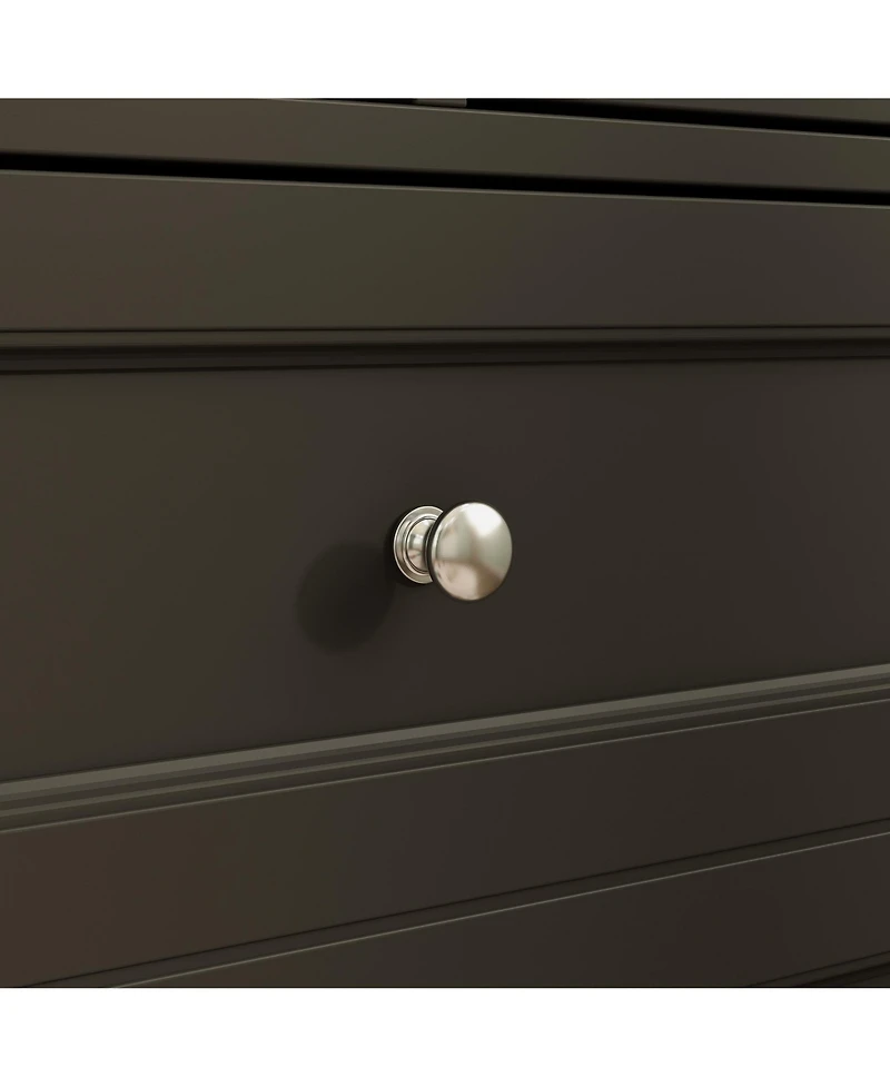 Homsee 1pcs Chest of Drawers, Dresser with 3 Drawers, 4 Shelves and 2 Doors Changing Table