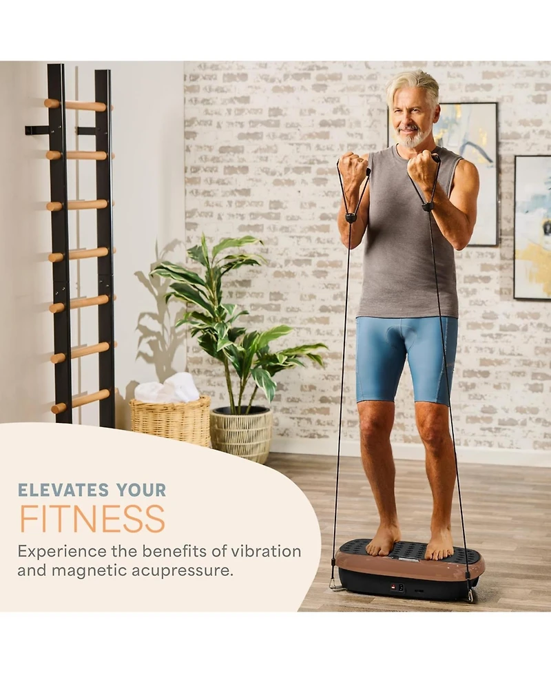 Lifepro HexaPlate Lite Vibration Plate Exercise Machine – Full Body Vibrating Platform for Lymphatic Drainage