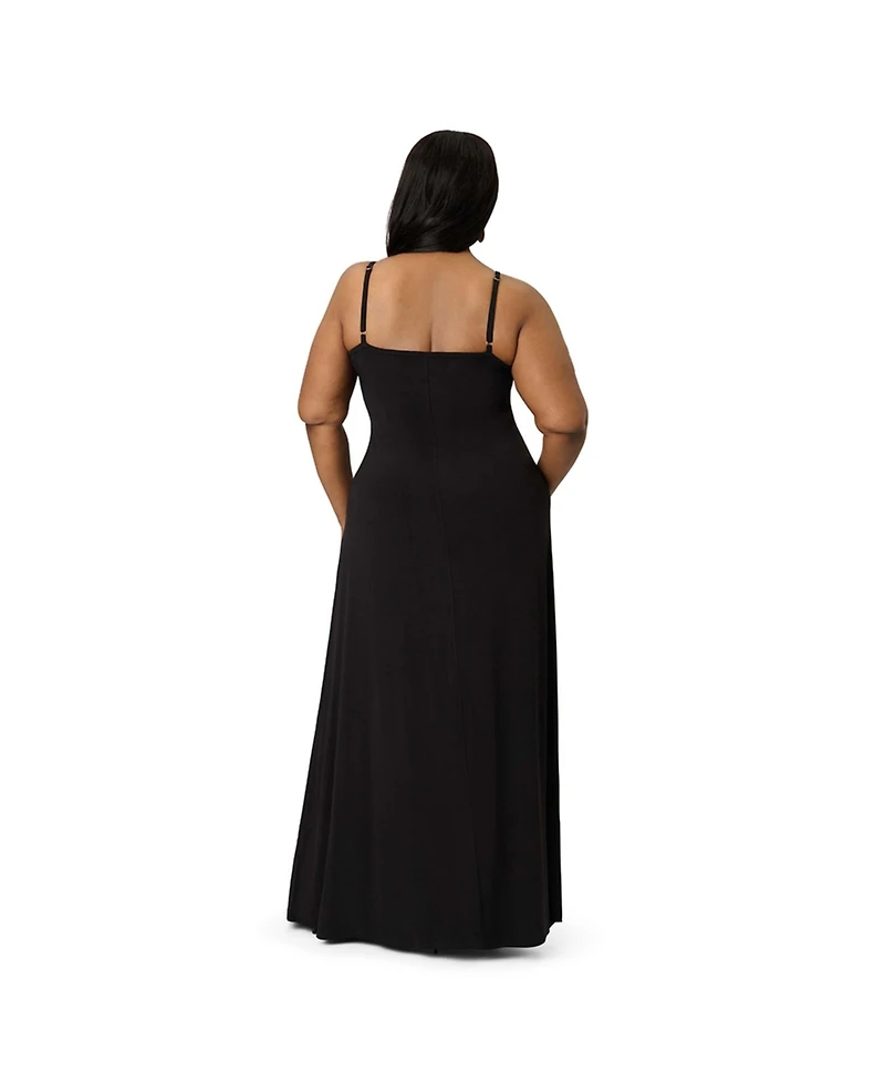Smak Parlour Women's Plus Cape Maxi Dress