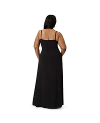 Smak Parlour Women's Plus Cape Maxi Dress