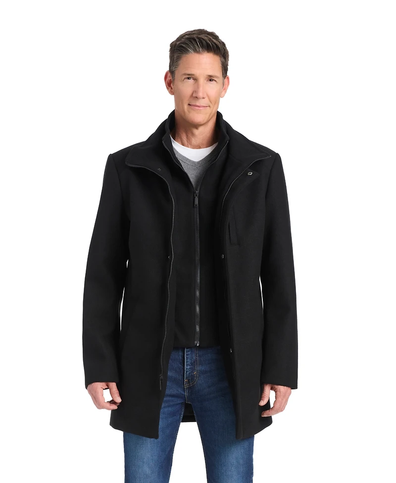 Vince Camuto Men's Classic Stand Collar Coat