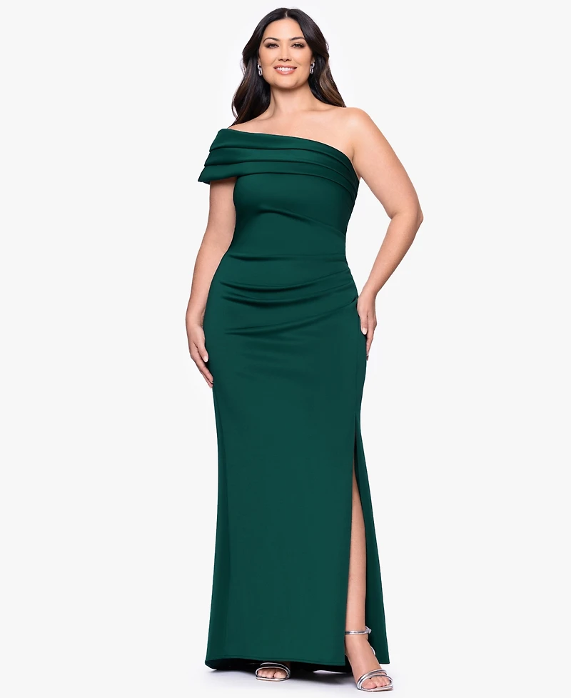 Xscape Plus Sleeveless Maxi Dress
