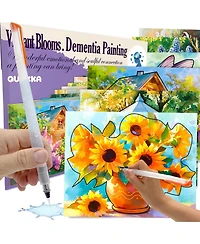 Quokka Water Painting Dementia Activities for Seniors – Vibrant Blooms – Alzheimers Products