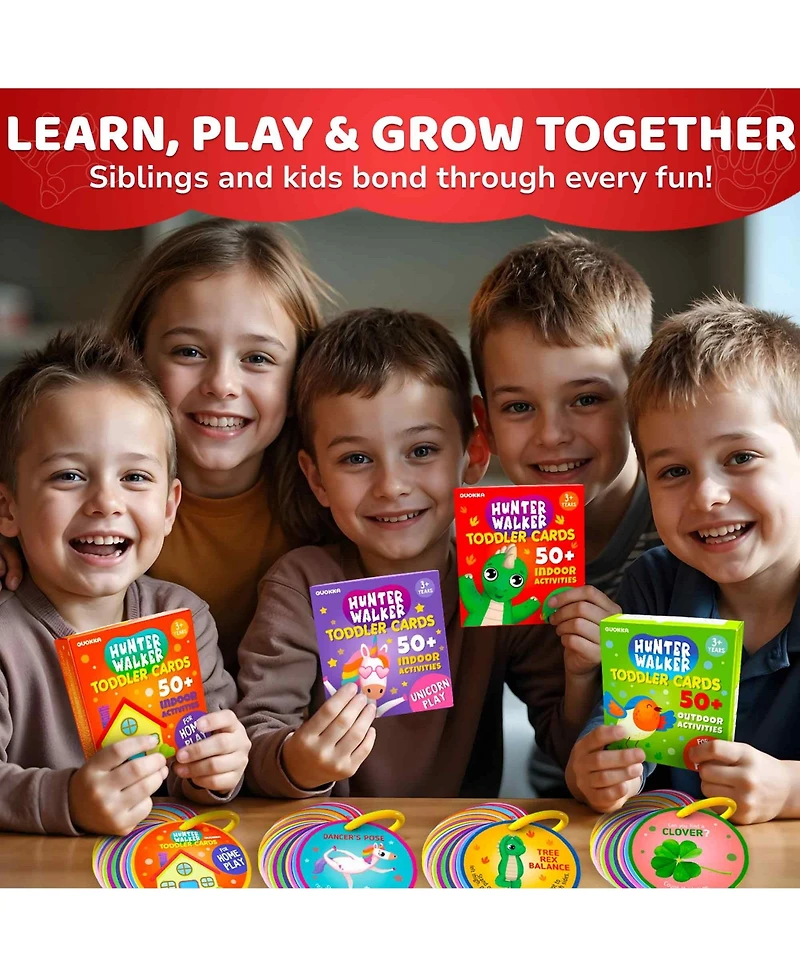 Quokka Scavenger Hunt Game for Toddlers 3-5 – 50 Toddler Activities Indoor Cards Set