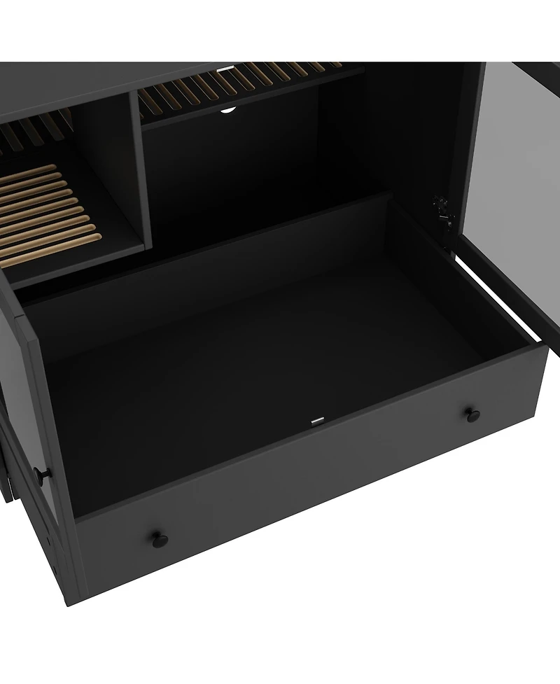 Homsee Cat Litter Box Furniture Hidden, Cat Condo Pet House with Stairs, Cat Litter House for Living Room