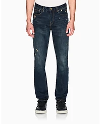 A|X Armani Exchange Men's J14 Slim Gold Splatter Jeans