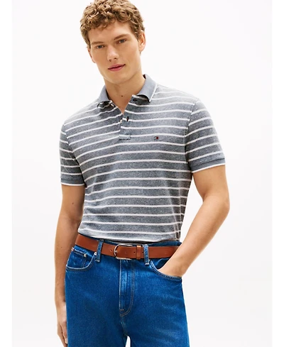 Tommy Hilfiger Men's Regular-Fit Tipped Linen Polo Shirt