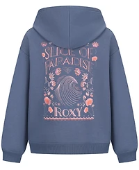 Roxy Girls' 7-16 Oversized Full-Zip Long-Sleeve Hoodie
