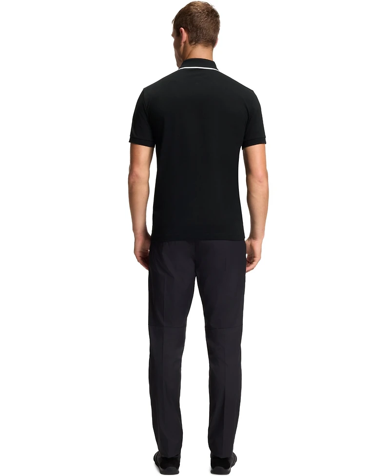 Boss by Hugo Boss Men's Moisture-Wicking Stretch Cotton Slim-Fit Polo Shirt