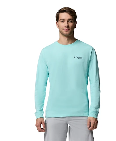 Columbia Men's Pfg Trawling Graphic Long Sleeve T-Shirt