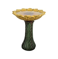 SunJet 24.4” Tall Outdoor Concrete Bird Bath