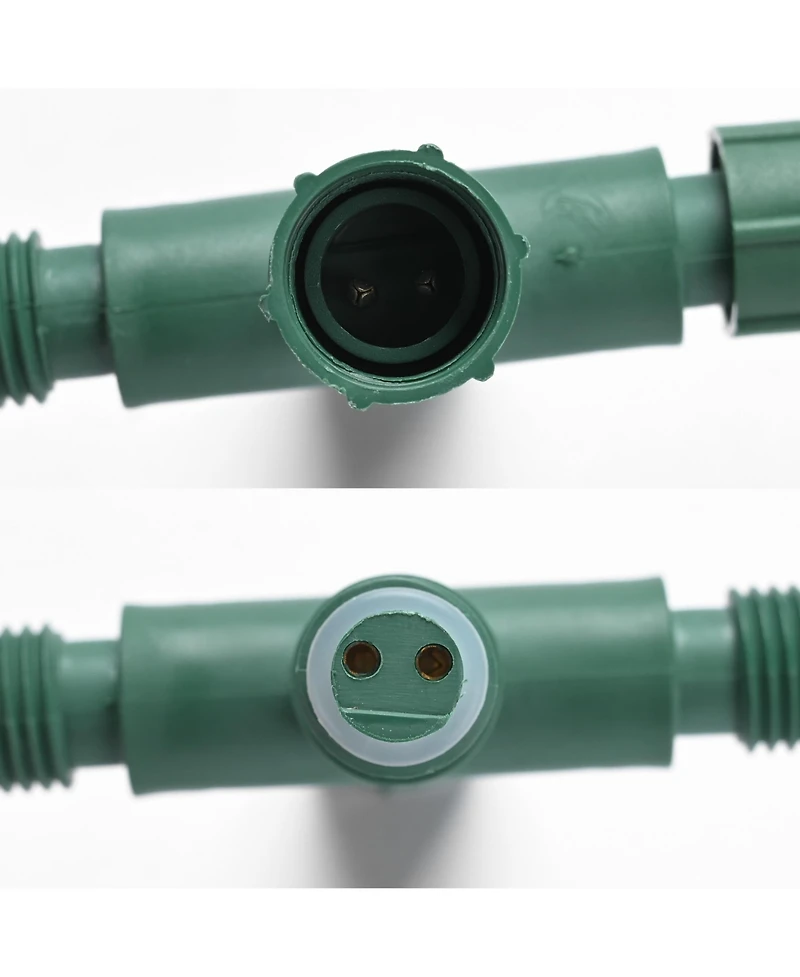 DELight 10Pcs IP65 Waterproof Wire Connectors 4 Way X-Shape for Outdoor Lights