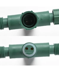 DELight 10Pcs IP65 Waterproof Wire Connectors 4 Way X-Shape for Outdoor Lights