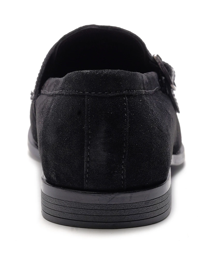 Carlos by Santana Men's Twin Buckle Strap Round-Toe Loafers