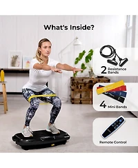 LifePro Vibration Plate Machine – Whole Body Workout w/ Loop Bands for Weight Loss & Toning