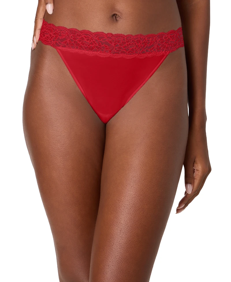 Maidenform Women's Everyday Pretty Lace Thong Panty
