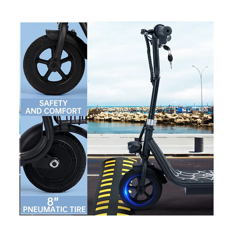 Artudatech 8 inch Kids Electric Scooter with 11 Mph, 12-Mile Range & 3 Speed Modes | Parent-Approved