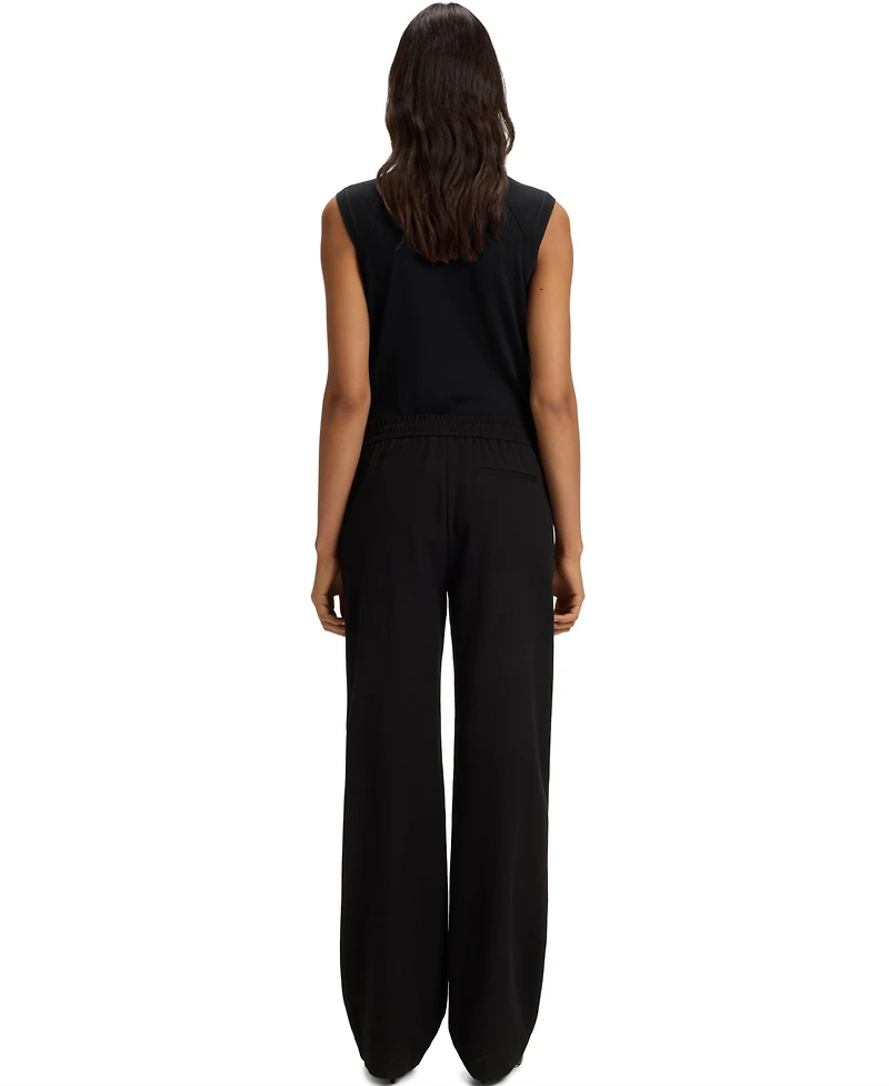 Boss by Hugo Women's Merino Wool Mock Neck Sleeveless Top