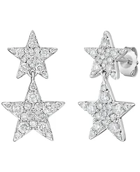 Macy's White Diamond Earrings (1 ct. t.w.) in 10k White Gold