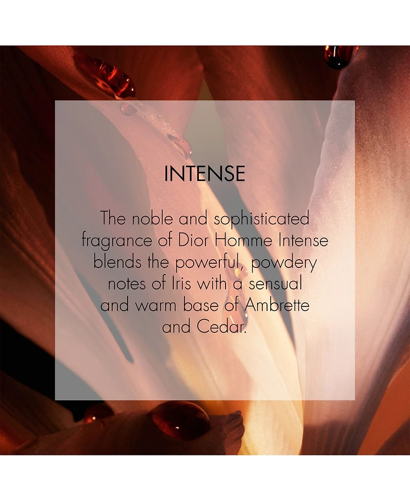 Dior Homme Intense Eau De Parfum, 3.4 oz.