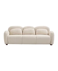 Streamdale Furniture 78 in. Modern 3 Seater Boucle Sofa with 3 Pillows, Beige