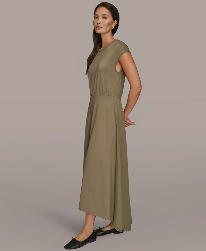 Donna Karan Weekend Women's Cap Sleeve Crewneck Dress