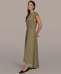 Donna Karan Weekend Women's Cap Sleeve Crewneck Dress