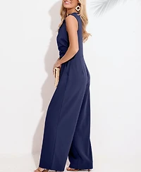 Cupshe Women's Sleeveless Wide-Leg Jumpsuit