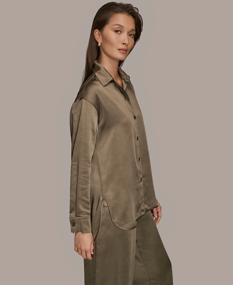 Donna Karan Weekend Women's Woven Button-Down Shirt