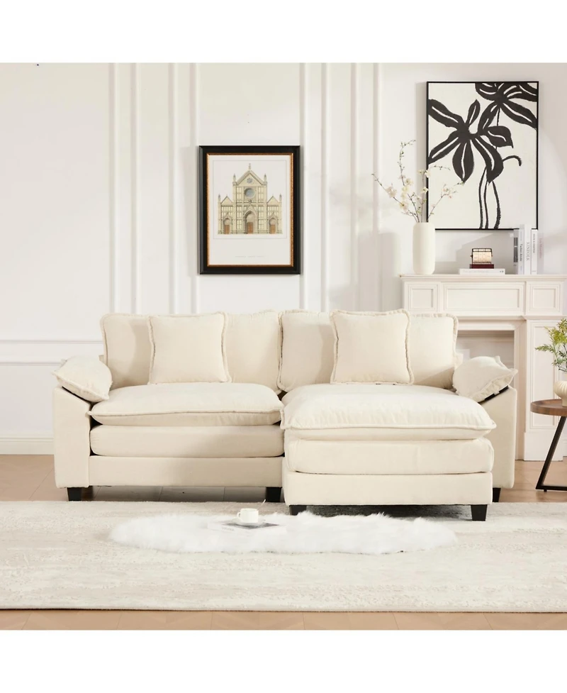 Streamdale Furniture Cloud Couch: Ultimate Comfort Chenille Sofa with Ergonomic Support