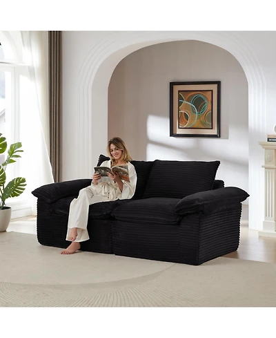 Streamdale Furniture Modern corduroy cloud sofa, freely combined