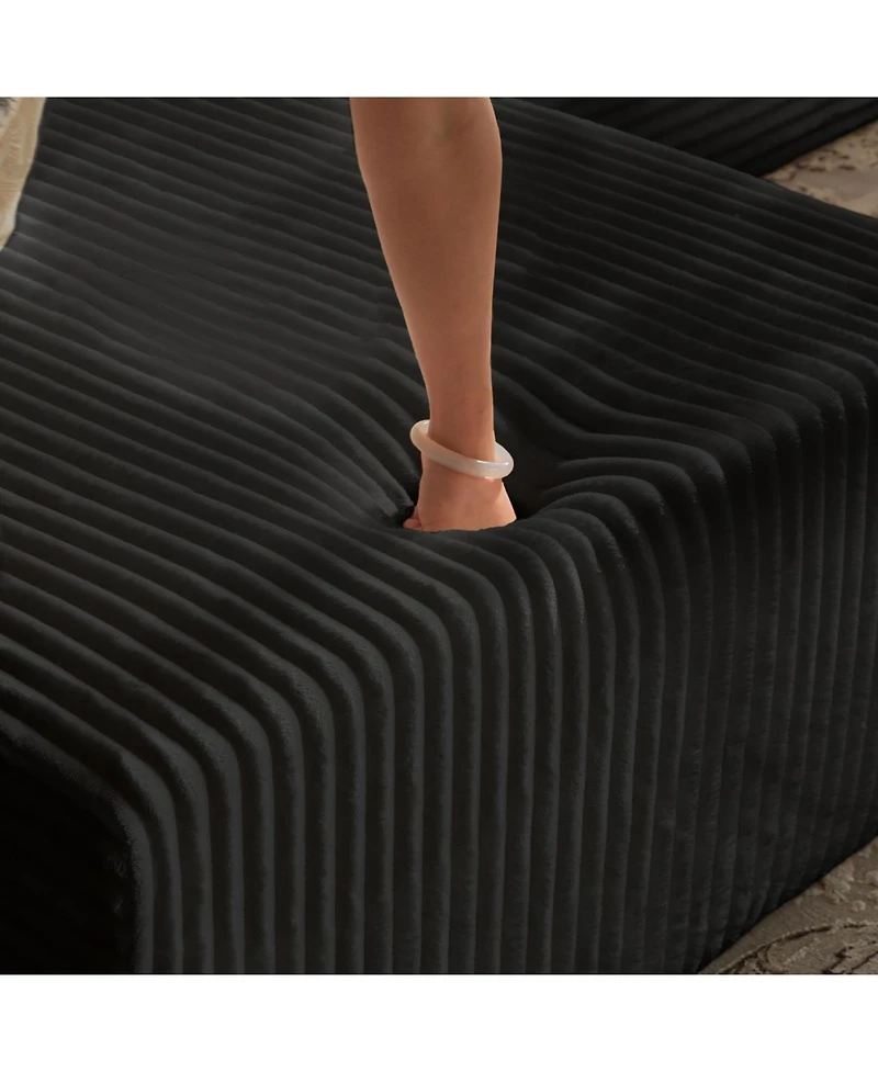 Streamdale Cloud Modular Sectional Sofa with Ottoman, Modern U Shaped Couch